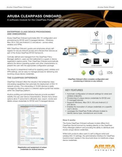 aruba clearpass datasheet|clearpass download.